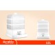 Уред за готвене на пара DECAKILA, 12 L, 1200 W